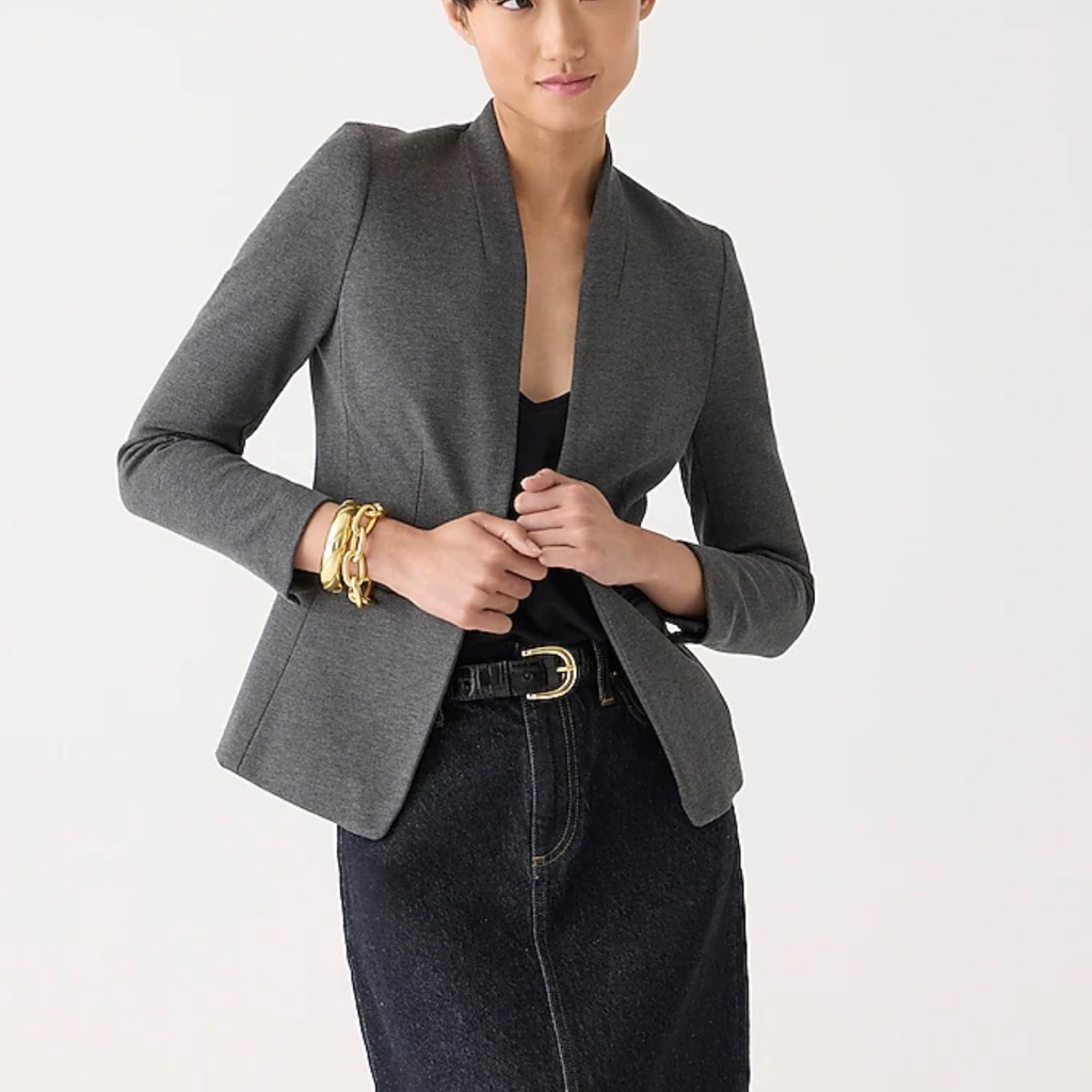 Nwt J Crew 365 Going Out Blazer In Stretch Twill Gray Blazer, Size 6t